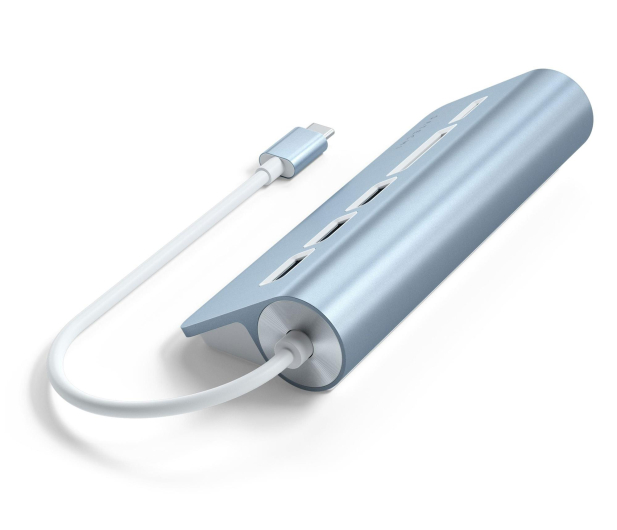 Satechi Aluminium - hub USB-C (czytnik kart micro/SD, 3x USB-A) - 1358242 - zdjęcie 3